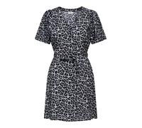 JDY Robe-chemise 'JDYTroya' gris / noir, Taille 46