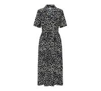 JDY Robe-chemise 'JDYTROYA' noir / blanc, Taille 38