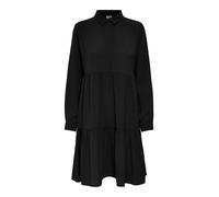 JDY JDYPIPER L/S Shirt Dress WVN Noos Robe décontractée, Noir, 36 Femme
