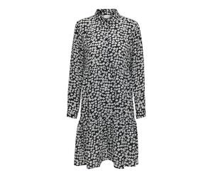 JdY Robe Jdypiper L/S AOP WVN Noos, Noir/Blanc, 38
