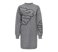 JDY Robes en maille 'JDYJELLA' gris foncé / noir, Taille M