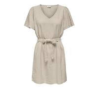 JdY Say S/S Bell Sleeve Dress WVN Dia Robe, Oatmeal/détails : mélange, S Femme