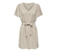JdY Say S/S Bell Sleeve Dress WVN Dia Robe, Oatmeal/détails : mélange, XS Femme