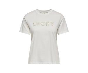 JdY Selma S/S Open EMB Top JRS Noos, Cloud Dancer, S