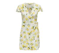 JdY sezen Life S/S WVN Dia Robe enveloppante, Cloud Dancer, L