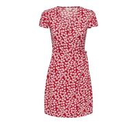 JdY sezen Life S/S WVN Dia Robe enveloppante, Rouge Mars, XXL