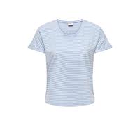 JdY Sissy S/S Haut à col Rond JRS Noos, Bleu Ciel, XL
