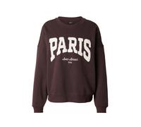 JDY Sweat-shirt 'JDYMESA' beige / brun foncé, Taille M