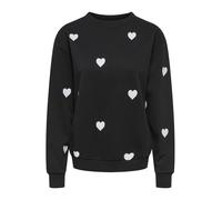 JDY Sweat-shirt 'JDYNANNA' noir / blanc, Taille L