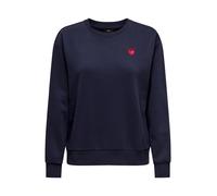 JDY Sweat-shirt 'JDYParis' bleu marine / rouge, Taille S