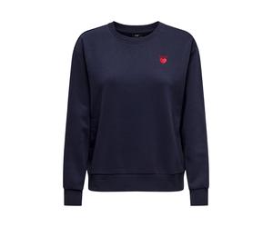 JDY Sweat-shirt 'JDYParis' bleu marine / rouge, Taille XS