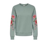JDY Sweat-shirt 'JDYParis' vert / vert pastel / rose / framboise, Taille XS