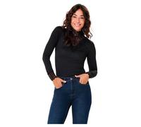 Top Femme - JACQUELINE de YONG - Manches Longues - Dentelle - Noir XS