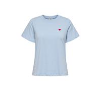 JDY T-shirt 'JDYPISA' bleu clair / rouge, Taille M