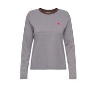 JDY T-shirt 'JDYPISA' chocolat / blanc, Taille S