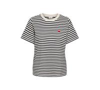 JDY T-shirt 'JDYPISA' noir / blanc, Taille S