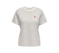 JDY T-shirt 'JDYPISA' rouge / noir / blanc, Taille XL