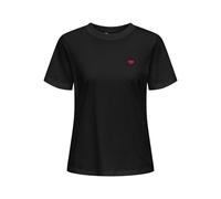 JDY T-shirt 'JDYPisa' rouge / noir, Taille S