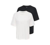JDY T-shirt 'JDYRex' noir / blanc, Taille XL