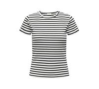 JDY T-shirt 'Solar' noir / blanc, Taille L