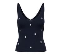 JDY Tops en tricot 'JDYNANNA' marine / jaune / blanc, Taille L