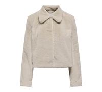 JdY Veste en fausse fourrure Jdymacy Life OTW Noos pour femme, Beige clair, L