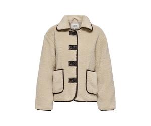JDY Veste mi-saison 'JDYNoella' brun foncé / greige, Taille M-L