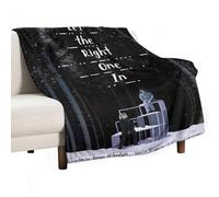 JDYANSHENG Couverture douce et légère avec inscription « Let the Right One In » (80 x 120 cm)