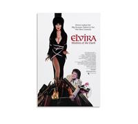 JDzenpingzsz Elvira Poster de Maîtresse des Ténèbres - Art mural esthétique - Poster pour salon, chambre à coucher - 30 x 45 cm - Style sans cadre