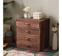 JDZYFFS Armoire De Rangement Bureau - Boite Rangement Bureau, Organiseur De Bureaus en Bois, Organiseur De Tiroir De Bureaus, Boîte À Trésors Vintage avec Poignée en Métal(C)