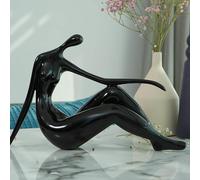 JDZYFFS Art Statue Figurine Sculpture, Statuette Décorative en Polyrésine Représentant Une Femme Ronde, Sculpture Décorative Représentant Une Femme Ronde, Idéale pour Offrir Ou S'amuser(A)