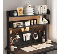 JDZYFFS Étagère Organisateur De Bureau - Étagère De Bureau À Pince, Système D'étagères(Black,80 * 20 * 95cm)