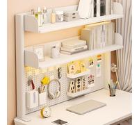 JDZYFFS Étagère Organisateur De Bureau - Étagère De Bureau À Pince, Système D'étagères(White,80 * 20 * 95cm)