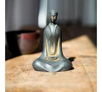 JDZYFFS Figurine - Statue Sculpture, Statue De Bouddha Faite À La Main, Sculpture De Méditation Abstraite, Ornement De Table en Fonte, Figurine De Moine, pour Étagère, Accessoires Zen, Jardin Zen(C)