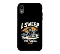 Je Balaye avec But Mostly Curling Compétition Coque pour iPhone XR