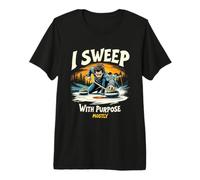 Je Balaye avec But Mostly Curling Compétition T-Shirt Haut de Gamme