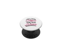 Je Bois d'abord Le café, Puis Je lis Les Livres PopSockets PopGrip Adhésif