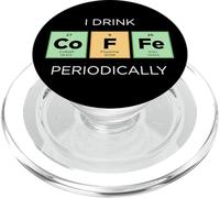 Je Bois du café périodiquement Tableau périodique Chimie Science PopSockets PopGrip pour MagSafe