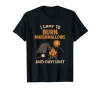 Je campe pour brûler des guimauves et un design à la lumière du jour T-Shirt