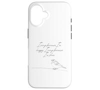 Je Chante Parce Que Je suis Heureuse Je Chante Parce Que Je suis Un Moineau Libre Coque pour iPhone 16