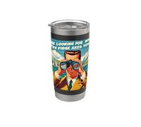 Je cherche à qui le fudge t'a demandé une annonce du milieu du siècle Gobelet isotherme en acier inoxydable double paroi