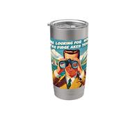 Je cherche à qui le fudge t'a demandé une annonce du milieu du siècle Gobelet isotherme en acier inoxydable double paroi