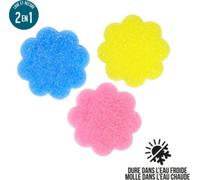 Eponge magique JE CHERCHE UNE IDEE EPONGE SCRUB FLEUR X3 M24