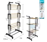 JE CHERCHE UNE IDEE Étagère effet bois 3 niveaux 73 x 64 x 173 cm