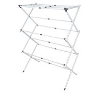 Je Cherche une Idée – Étendoir à linge ME0054 Accordéon 9 m Pliable Compact Blanc