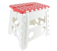 Je Cherche Une IDEE, KB19501, Marchepied Pliable en Plastique, Accès Facile aux Objets en Hauteur, Design Compact et Ergonomique, Idéal pour Petits Espaces, 29 x 22 x 22 cm, Noir/Gris/Rouge/Violet