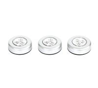 JE CHERCHE UNE IDEE, LA10443, Lot de 3 Lampes 3 LEDs à Pression Adhesive, Lampe LED COB à Pression adhésive, Facile à Utiliser, Installation sans vis, réglage de l'intensité Lumineuse
