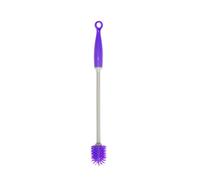 Je Cherche Une Idée ME2192 Goupillon de Nettoyage Anti-Rayure Silicone Rose/Bleu/Violet/Vert 3 x 3 x 30 cm