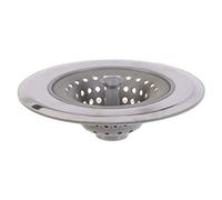 JE CHERCHE UNE IDEE - ME2550 Filtre d'Évier en Silicone et Inox - Système de Vidange Intégré - Retient les Résidus - Taille Standard Ø 6 cm - Couleur Gris