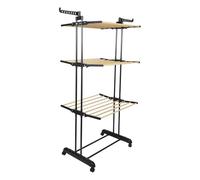 Je Cherche Une IDEE, ME2747, Étendoir en Spirale innovant pour Un séchage Rapide, idéal pour draps Housses et couettes, avec Organisateur de Chaussettes Pratique - Couleur : Blanc